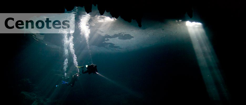 diving cenotes with deep deep down